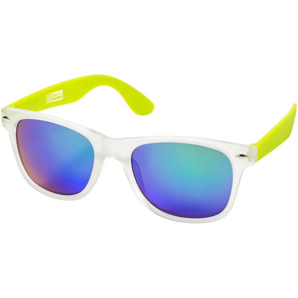 California exclusively designed sunglasses, Lime,Transparent